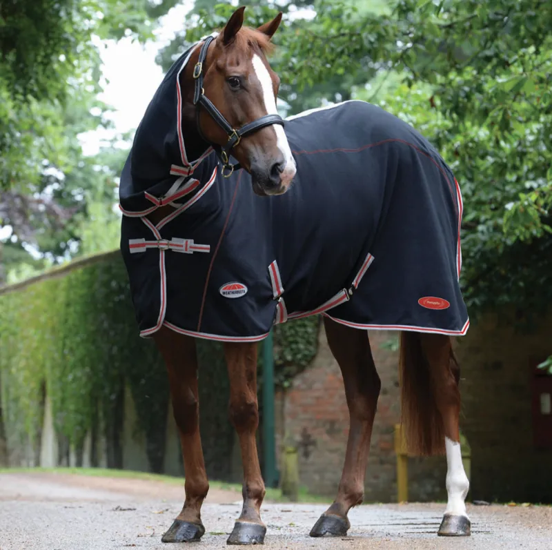 Weatherbeeta Therapy-Tec Fleece Combo Black/Silver/Red